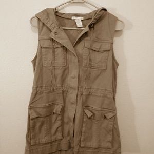 matty m Kaki Jacket with hoodie